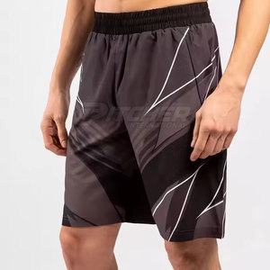 Pantalones Cortos Deportivos MMA para Hombre con Tela Elástica para Entrenamiento en Gimnasio, Artes Marciales y Práctica de Combate - Product Image 3