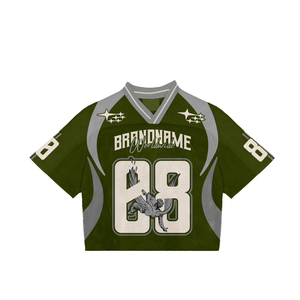 Classic American Football Jersey Collection Streetwear T-<b>shirt</b> <b>100</b>% <b>Polyester</b> Sublimation Printing Mesh Football Jersey Unisex - Product Image 3