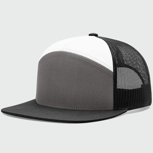 Light Blue Breathable Mesh Snapback <b>Cap</b> <b>Men's</b> Casual Solid Color <b>Flat</b> Brim Hat Woven Fabric Design - Product Image 2