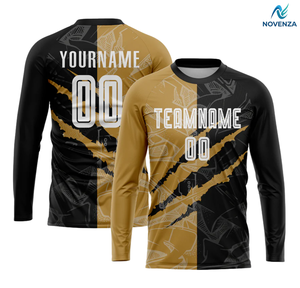เสื้อฟุตบอลแขนยาวแบบซับลิเมชั่นลายขีดข่วน ยี่ห้อโนเวนซา - Product Image 2