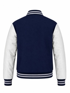 Veste bomber d'hiver de qualité supérieure en gros, broderie personnalisée du logo sur le devant, veste en laine pour homme de haute qualité, coupe-vent et écologique - Product Image 6