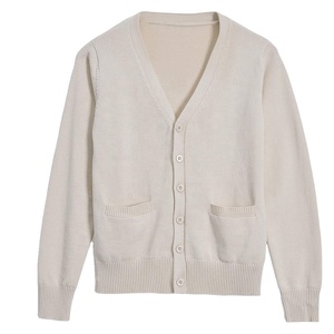 Cardigan Tiki Taka Sports d'hiver de haute qualité, anti-boulochage, respirant, séchage rapide, motif uni, col rabattu, avec poches, ODM - Product Image 1