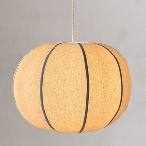 Lámpara Colgante de Tela Estilo Japandi, Lámpara de Techo Nórdica Wabi-Sabi de Seda, Color Crema, con Forma de Burbuja, para Comedor - Product Image 6