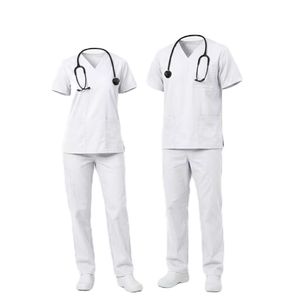 2026 Hot Sale Comfortable Polyester Spandex High Quality Customizable Hospital <b>Scrub</b> <b>Sets</b> for Men Women Nursing Use OEM Service - Product Image 1