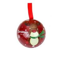 Emballage vide fait sur commande de boîte de bidon de gâteau de Noël pour le chocolat avec des conteneurs de poignée boîte de boîtes à biscuits en métal