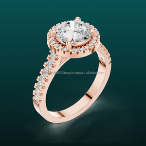 Anillo llamativo de racimo de cristal URBAN SPARKLE 10K para eventos - Product Image 1