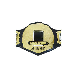 เข็มขัดแชมป์พรีเมียมโกลด์ LAY THE HEAT เข็มขัดแชมป์มวยปล้ำแบบปรับแต่งได้ คุณภาพสูง รุ่นสะสม - Product Image 1
