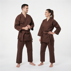 Tenue d'arts martiaux professionnelle de karaté et de judo avec ceinture, combinaison d'entraînement de karaté avec coutures renforcées - Product Image 4