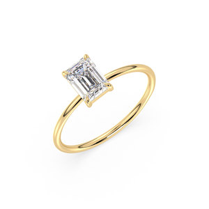 Bague de mariage et d'anniversaire REYES au design classique en argent sterling 925 avec moissanite certifiée GRA, cadeau de luxe, bijoux fins OEM ODM - Product Image 1