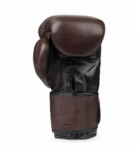 Guantes de Boxeo Personalizados con Logotipo, de Cuero Genuino/PU, con Cordones, para Muay Thai y Kick Boxing, Multicapa, de Alta Densidad, que Absorben la Humedad - Product Image 1