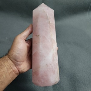 Grande tour de quartz rose, obélisque en pierre précieuse naturelle, cristal poli, présentoir, vente en gros, cadeau, décoration pour la méditation du chakra du cœur - Product Image 3