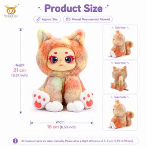 TUSALMO Simpatico Peluche Gatto Personalizzato 21CM, Giocattoli per Bambini, Morbido Cotone PP, Bambola Comfort per Neonati, Supporto OEM/ODM, Regalo di Compleanno - Product Image 2