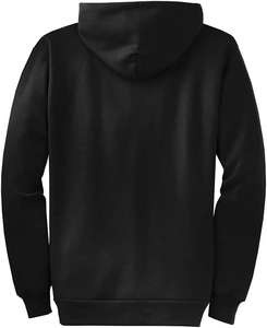 Sudadera con Capucha Negra para Hombre, de la Mejor Calidad, Color Sólido, Informal, de Felpa, Resistente al Viento, Estilo Hip Hop, Manga Larga, para Otoño - Product Image 2