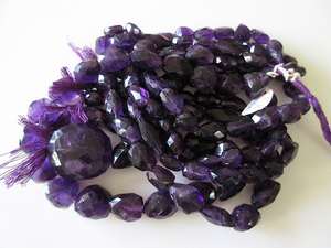 Cuentas de Amatista al por Mayor, Cuentas de Piedras Preciosas Facetadas Ovaladas, para la Fabricación de Joyas, Hilo de Piedras Naturales - Product Image 5