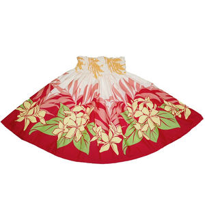 Falda Maxi Hawaiana con Bordado Floral Tropical para Mujer, Ligera y Fluida, Ideal para Vacaciones de Otoño - Product Image 2