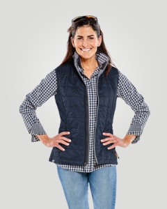 <b>Women's</b> <b>Waterproof</b> Quilted Puffer Vest Lightweight Sleeveless Zip Front Logo Polyester Filled Casual Outdoor <b>Packable</b> Outerwear - Product Image 2