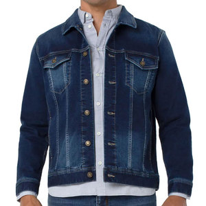 Durable <b>Lightweight</b> Men's Winter <b>Denim</b> Jeans <b>Jacket</b> with Front Logo Windproof & Breathable Casual Stylish Design - Product Image 1