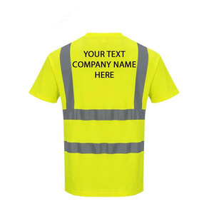 Camiseta de Alta Visibilidad Impermeable y Autoadhesiva, Ropa de Trabajo de Seguridad con Estampado Reflectante Industrial para Hombre - Product Image 2