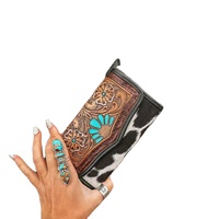 Cartera Bifold de Cuero Genuino 2025, Estilo Vintage, con Protección RFID, Forro de Algodón, Cierre a Presión, Moda Occidental para Mujer