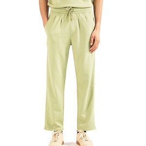 <b>Men's</b> Light Green Jogger Pants <b>Elastic</b> <b>Waist</b> Drawstring Pleated Casual <b>Trousers</b> With Pockets Sweatpants Style - Product Image 1