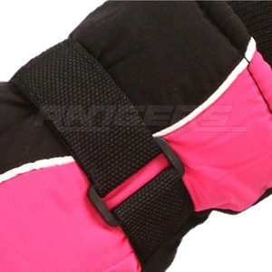 Gants de ski pour femmes, noir, rose, blanc, doublure en polaire chaude, haute qualité, imperméables, gants d'hiver OEM, gants de neige en gros - Product Image 3