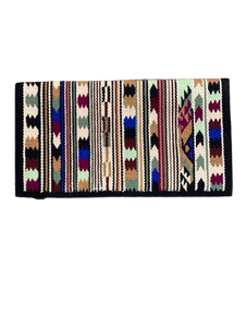 Couverture de cheval occidentale traditionnelle en laine, tapis de selle fait main pour l'équitation, les chevaux de ranch, les sorties, les concours et l'équitation. - Product Image 3