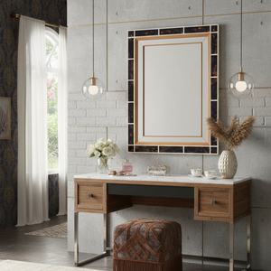 Large Resin <b>Wall</b> <b>Mirror</b> 30x40 Inch Rectangular Decorative Frame <b>Mirror</b> <b>for</b> Living Room Bedroom Bathroom Modern Interior Decor - Product Image 3