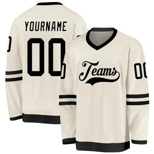 Maillot de hockey sur glace personnalisé, imprimé par sublimation, respirant, en polyester, manches longues, uniforme de sport - Product Image 3