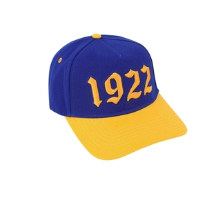 หมวกแก๊ป SGRho 1922 สีน้ำเงินรอยัล ปักลายทอง ลายสมาคมนักศึกษากรีก หมวกเบสบอลแบบปรับได้ สำหรับผู้หญิง สไตล์ลำลอง แฟชั่นกรีก - Product Image 4