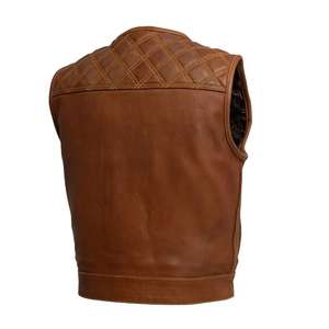 Chaleco de Motociclismo de Cuero de Alto Rendimiento, Resistente al Viento, Talla Grande, Chaleco Protector para Hombre, 2026, Hecho en Pakistán - Product Image 6