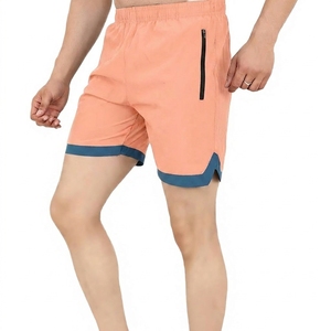 Shorts en maille respirante personnalisés avec logo pour hommes, pour la gym, le sport, la course à pied, de haute qualité, décontractés, avec poche zippée - Product Image 5