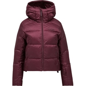 Chaqueta acolchada con capucha para mujer, de color sólido, con cierre de cremallera, abrigo corto cálido de invierno, abrigo corto acolchado de plumas para damas. - Product Image 1