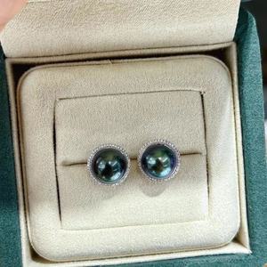 Boucles d'oreilles en argent sterling 925 de marque célèbre, polyvalentes, avec perle naturelle de 12-13 mm, rondes, à texture brillante - Product Image 5