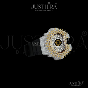 Reloj de Lujo con Bisel de Moissanita y Diamantes, Acabado Premium, para Regalo de Boda o Compromiso, para Ella o Él - Product Image 4