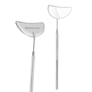 Private Label Stainless Steel Eyelash <b>Mirror</b> Silver Under Eye Lash Inspection <b>Mirror</b> for Lashes Beauty Tools - Product Image 2