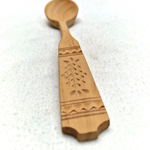 Cuchara de Té de Madera, Pulida y Lisa, de Madera Natural, para Medir Café, Té y Azúcar, Utensilio de Cocina Ecológico - Product Image 1