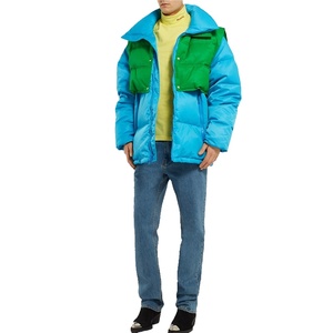 Vente en gros de manteaux d'hiver en coton à impression OEM avec logo personnalisé veste à bulles pour hommes vestes et manteaux d'extérieur de grande taille pour hommes - Product Image 1