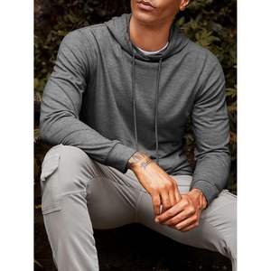 2025 <b>Men's</b> Lightweight Pullover <b>Hoodie</b> Long Sleeve Casual Workout Athletic Sweatshirt Custom Label Available in XXS Size - Product Image 5