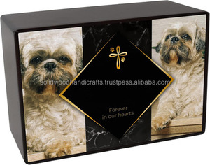 Wooden Urn <b>Box</b> for Pet Ashes Wood Cremation Urns for Cat and Dog Ashes <b>Keepsake</b> Urns at Low Price - Product Image 1