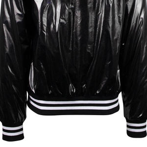Chaqueta Bomber Varsity de Béisbol para Hombre, de Cuero PVC, con Cuello Alto, Estilo Urbano, Diseño Personalizable - Product Image 6