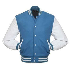 Veste universitaire d'hiver personnalisée de haute qualité, broderie chenille, manches en cuir véritable, coupe-vent, chaude, unisexe, streetwear, vêtements d'extérieur - Product Image 4