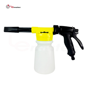 Pistolet à mousse pour tuyau d'arrosage LEMATEC avec connecteur en cuivre, pulvérisateur de savon à basse pression pour lavage de voiture, mousseur réglable pour usage domestique et extérieur - Product Image 1