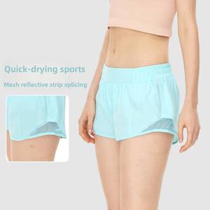 Shorts Deportivos Holgados de Cintura Alta con Cordón Ajustable para Mujer, Transpirables y de Secado Rápido, para Correr al Aire Libre - Product Image 2