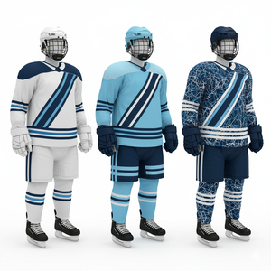 Comfortable Custom Size Waterproof Ice Hockey Uniform Custom Sublimation Heat-Transfer Printing Unisex Adult 100% Polyester 220g - Product Image 1