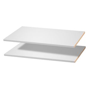 Scaffali in Melamina Versatili a 2 Pezzi, Divisori per Armadi in Legno Tagliabili su Misura per Sistemi di Guardaroba, Ricambio per Armadi - Product Image 1