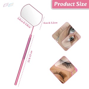 กระจกติดขนตาสีชมพู สแตนเลสสตีล น้ำหนักเบา สำหรับต่อขนตา โดย Bahasa Pro - Product Image 4