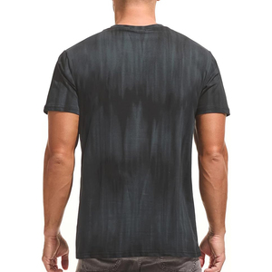 Men's Tie-Dye T-<b>Shirt</b> Short Sleeve O-Neck Regular Fit 100% Cotton Jersey Knitted Casual Breathable Solid Color Design - Product Image 4