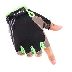 Low MOQ Quick Dry Breathable Half Finger Polyester Lace-<b>Up</b> Closure Outdoor Weightlifting Gloves for Bodybuilding Gym Use - Product Image 3