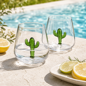 Vasos de Vidrio Transparente de Borosilicato Hechos a Mano de 300 ml, Vasos Reutilizables para Whisky, Agua y Jugos, Libres de Plomo, al por Mayor - Product Image 6