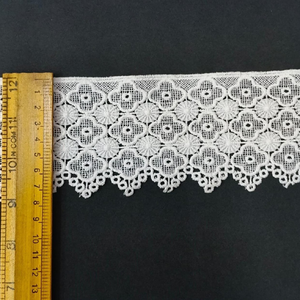 Luxury Embroidered GPO <b>Lace</b> Trim Floral Guipure Border Chemical Fabric <b>Ribbon</b> For Dress Apparel Home Textile Craft Decoration - Product Image 4